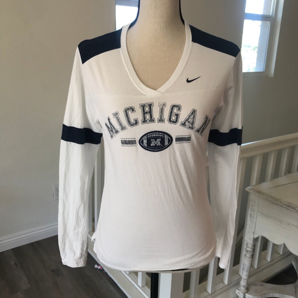 Nike University of Michigan Team Tee Shirt Size S